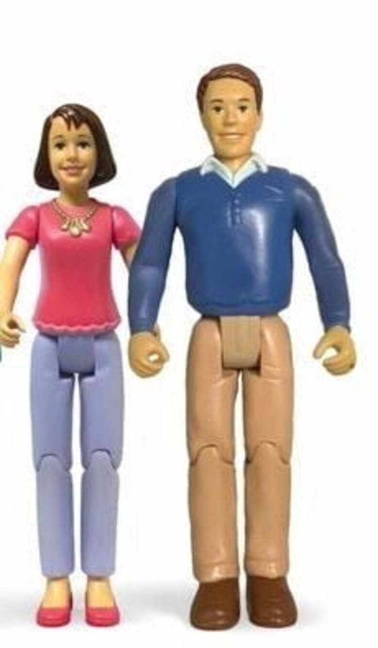 Toys R Us Vintage 2 pc You & Me Happy Together action figures - Picture 1 of 4